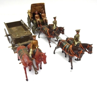 Britains set 1450 Royal Army Medical Corps Ambulance Wagon, service dress - 3