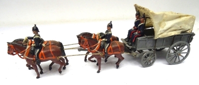 Britains set 145 Royal Army Medical Corps four horse Ambulance Wagon - 4