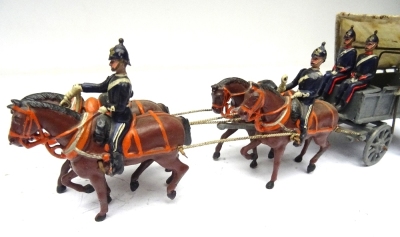 Britains set 145 Royal Army Medical Corps four horse Ambulance Wagon - 5