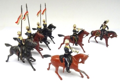 Britains from set 81, 17th Lancers in 'Ulundi' foreign service order