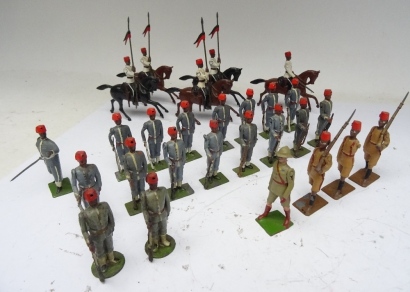 Egyptian Troops: Set 117, two FIRST VERSION oval bases