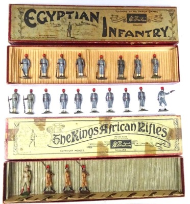 Egyptian Troops: Set 117, two FIRST VERSION oval bases - 7