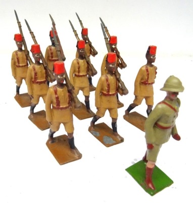 Egyptian Troops: Set 117, two FIRST VERSION oval bases - 10