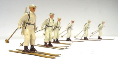 Britains from set 2017, six Ski Troops - 2