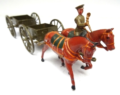 Britains set 1331, General Service Limbered Wagon - 6