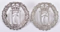 2x WW2 Free Norwegian Forces Cap Badges