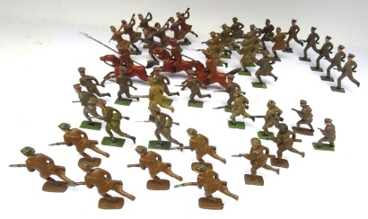 Various World War I Infantry charging