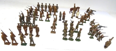 British hollowcast World War Infantry in peak caps