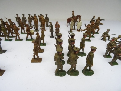 British hollowcast World War Infantry in peak caps - 3