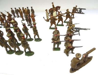 British hollowcast World War Infantry in peak caps - 4