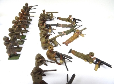 Britains British Infantry in khaki and peak caps - 6