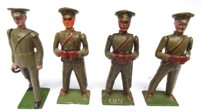 Britains British Infantry in khaki and peak caps - 8