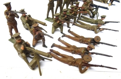 Britains British Infantry in khaki and peak caps - 9