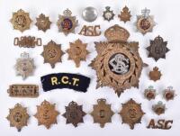 Selection of Army Service Corps, Royal Army Service Corps and Royal Corps of Transport Badges and Insignia