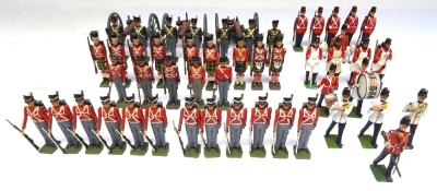 Britains set 2152, Waterloo Gunners with Gun - 4