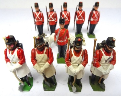 Britains set 2152, Waterloo Gunners with Gun - 7