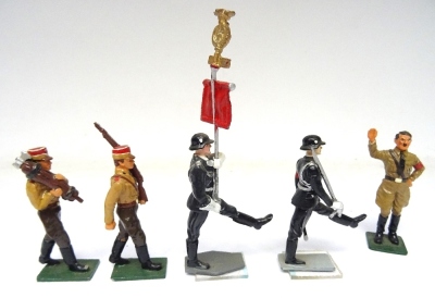 New Toy Soldier Charles Hall SA Band with Fasces bearer - 4