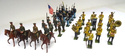 Britains US Army, Musicians in yellow jackets from set 2110 - 2