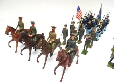 Britains US Army, Musicians in yellow jackets from set 2110 - 5