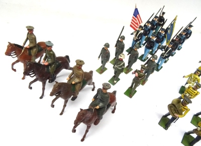 Britains US Army, Musicians in yellow jackets from set 2110 - 6