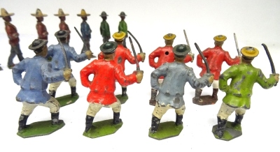Britains from set 186, five Mexican Rurales - 6
