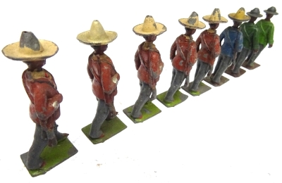 Britains from set 186, five Mexican Rurales - 7
