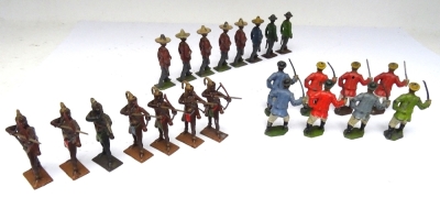 Britains from set 186, five Mexican Rurales - 8