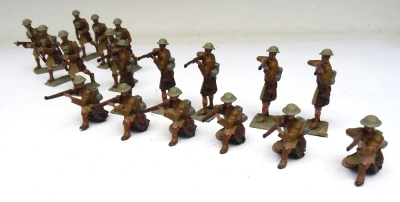 Unknown similar to Authenticast WWI Highlanders in steel helmets - 2