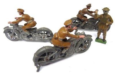 Crescent, Timpo and Hill WWII khaki British Infantry with 1930s hand carried cannon - 11