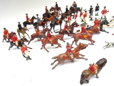 Britains Hunting Series including RARE 623 Huntswoman with RARE Kew Huntspeople - 2
