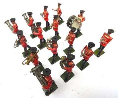 Britains Salvation Army silver Band, red coats - 2