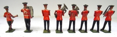 Britains Salvation Army silver Band, red coats - 8