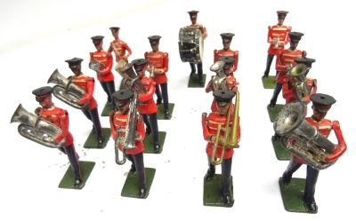 Britains Salvation Army silver Band, red coats - 11