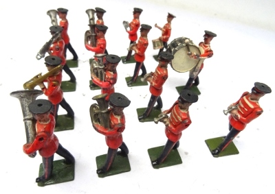 Britains Salvation Army silver Band, red coats - 12