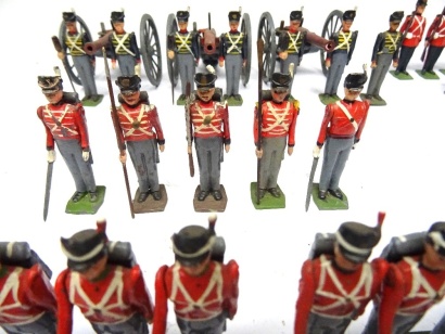 Britains set 2152, Waterloo Gunners with Gun