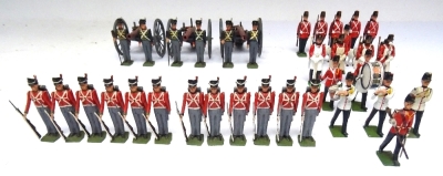 Britains set 2152, Waterloo Gunners with Gun - 3