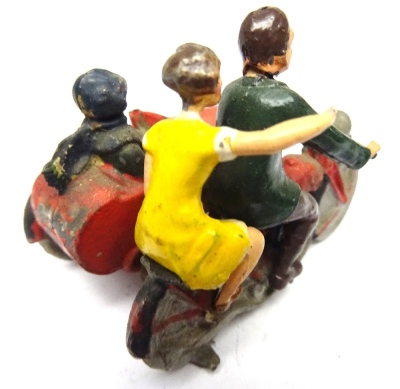 Britains set 641 Civilian Motorcycle and Sidecar - 4