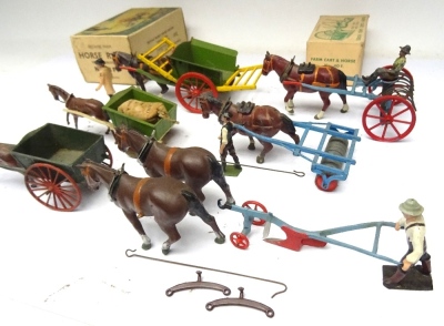 Britains Farm set 8F Horse Rake - 4