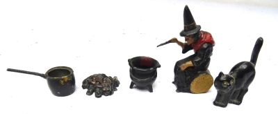 Hill Witch with fire and cauldron - 2