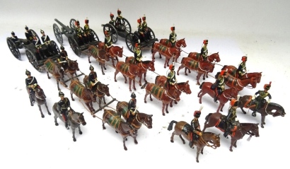 Royal Artillery by John Ruddle: two Royal Horse Artillery gun teams