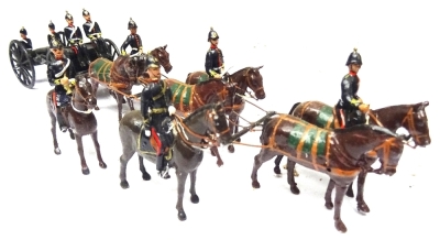 Royal Artillery by John Ruddle: two Royal Horse Artillery gun teams - 3