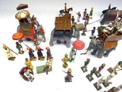 British India by John Ruddle: Elephants at work - 2