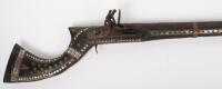 Decorative North Indian Flintlock Gun Jezail, 19th Century