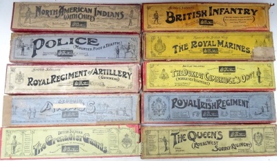 Empty Britains hollowcast Infantry set Boxes - 3