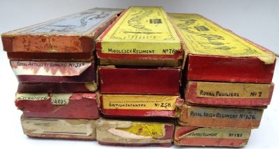 Empty Britains hollowcast Infantry set Boxes - 4