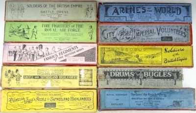 Empty Britains hollowcast Infantry set Boxes - 7