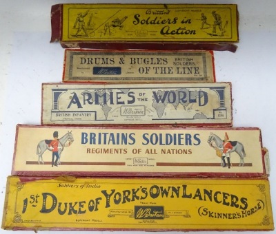 Empty Britains Cavalry and Display set Boxes - 8