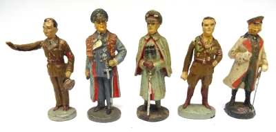 70mm size Composition Personality figures by Lineol and Elastolin - 2