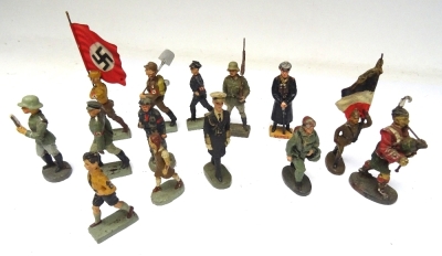 Elastolin and Lineol 70mm figures with a few others - 4