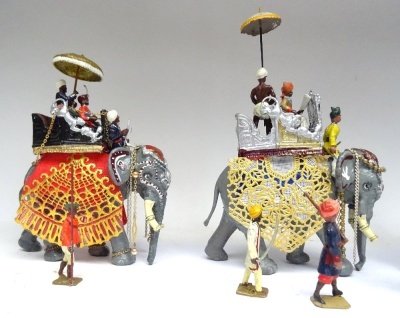 Four Durbar State Elephants, converted by John Ruddle - 2